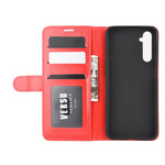 Realme 6 Lederen Textuur Hoesje