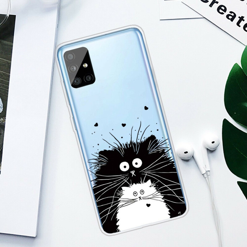 Samsung Galaxy A51 hoesje Kijk naar de katten