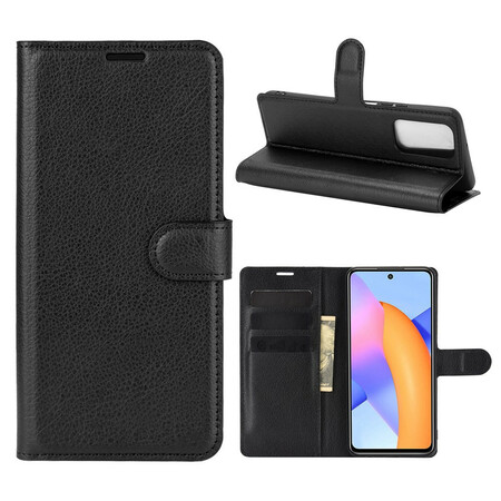 Honor 10X Lite Klassiek Etui Lychee