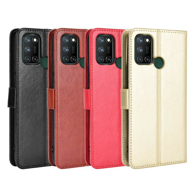Realme 7i Flashy Kunstlederen Hoesje