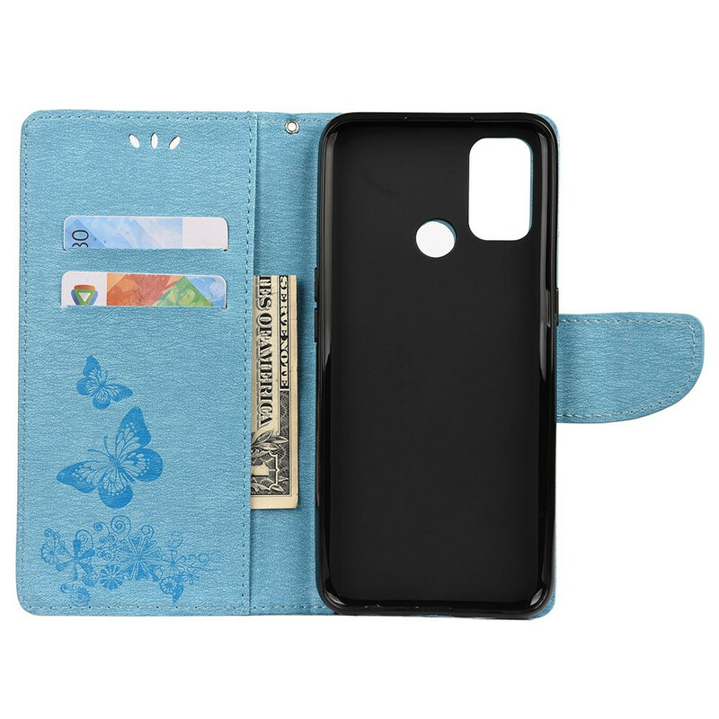 Oppo A53 / A53s Alleen Vlinders Hoesje met Koord