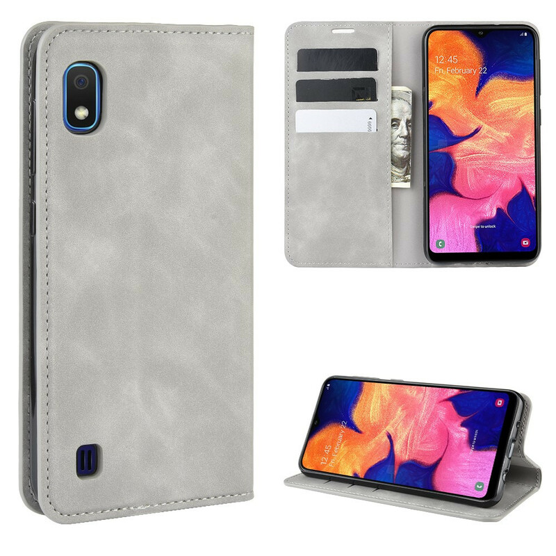 Flip cover Samsung Galaxy A10 leer effect vintage stijlvol