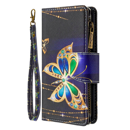 Samsung Galaxy A10 Zakje Royal Vlinder Hoesje