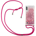 Samsung Galaxy A10 Glitter Hoesje met Lanyard