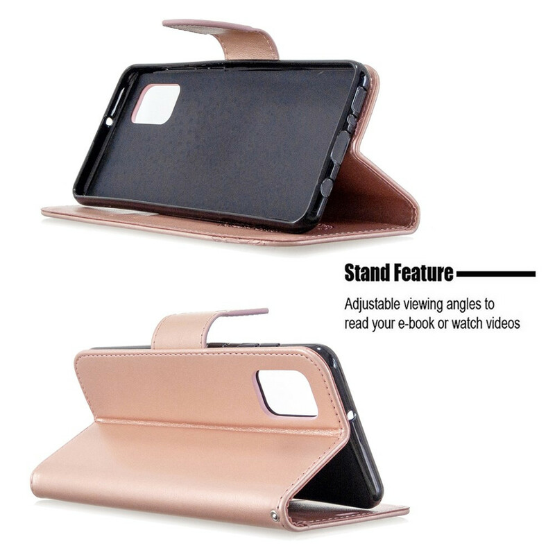 Samsung Galaxy A31 Hoesje Vlinders in de Vlucht met Koord