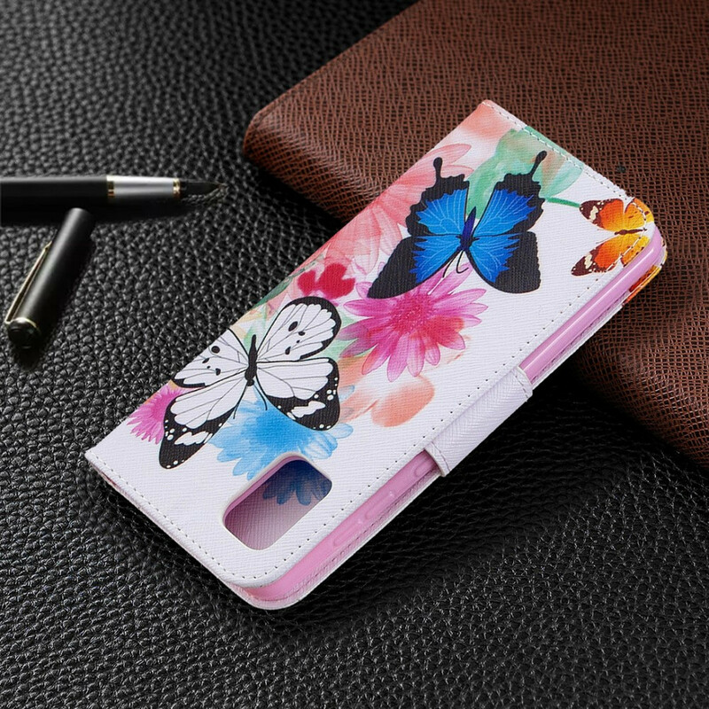 Samsung Galaxy A31 Vlinders en Bloemen Case