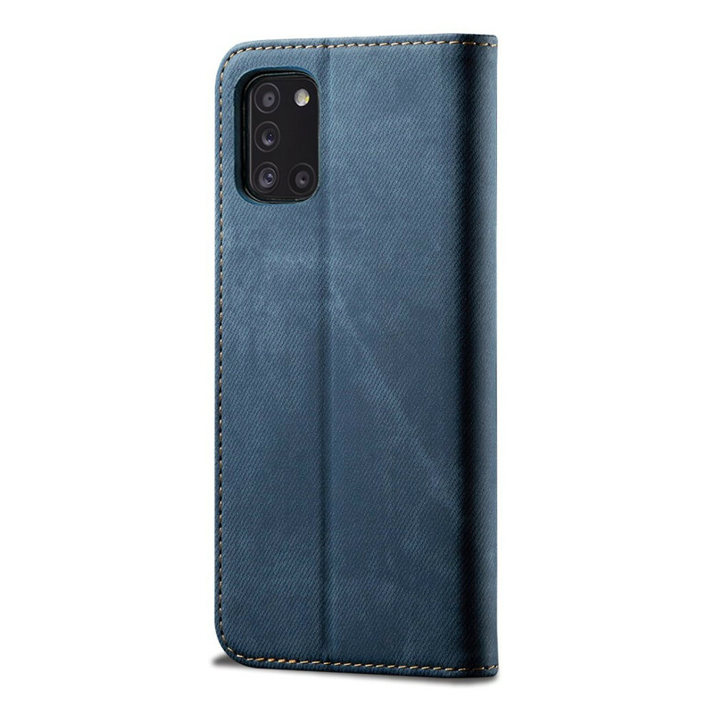 Flip Cover Samsung Galaxy A10 Jeans Stof