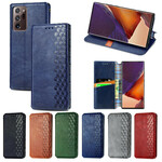 Flip cover Samsung Galaxy Note 20 Ultra Lederen Band Diamant Effect