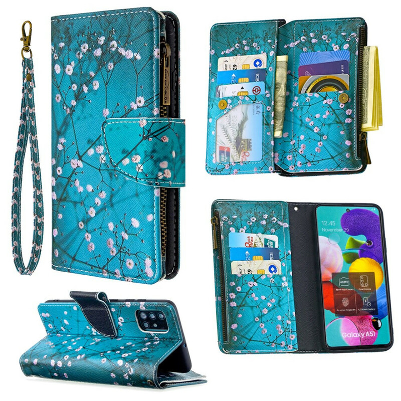Samsung Galaxy A51 Rits Hoesje Boom Samsung Galaxy A51 Rits Hoesje Boom