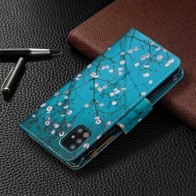 Samsung Galaxy A51 Rits Hoesje Boom Samsung Galaxy A51 Rits Hoesje Boom