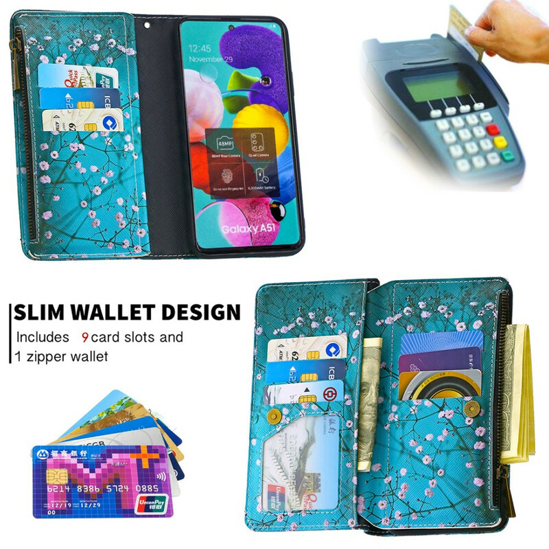 Samsung Galaxy A51 Rits Hoesje Boom Samsung Galaxy A51 Rits Hoesje Boom