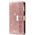 Samsung Galaxy A31 Glitter Portemonnee Zip Case