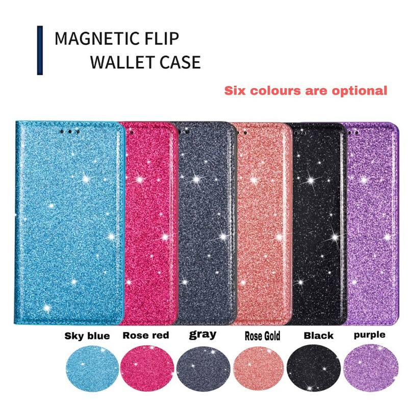 Flip Cover Samsung Galaxy A31 stijl Glitter
