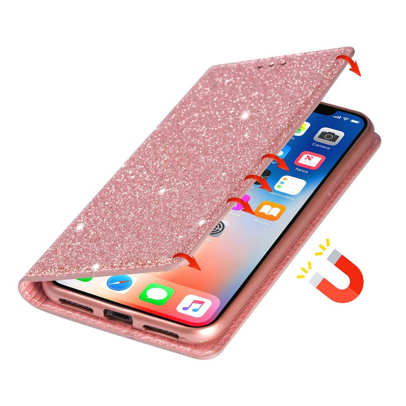 Flip Cover Samsung Galaxy A31 stijl Glitter
