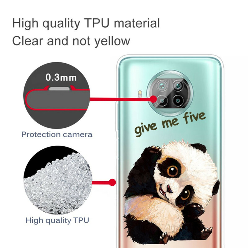 Xiaomi Mi 10T Lite 5G / Redmi Note 9 Pro 5G Panda Case Geef Me Vijf