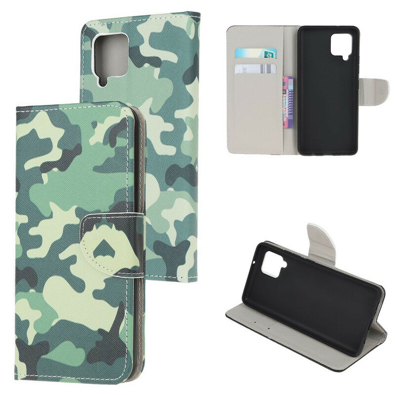 Samsung Galaxy A12 Militaire Camouflage Hoesje