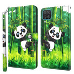 Samsung Galaxy A12 Panda en Bamboe Hoesje