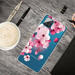 Samsung Galaxy A12 Kleine Roze Bloemen Hoesje