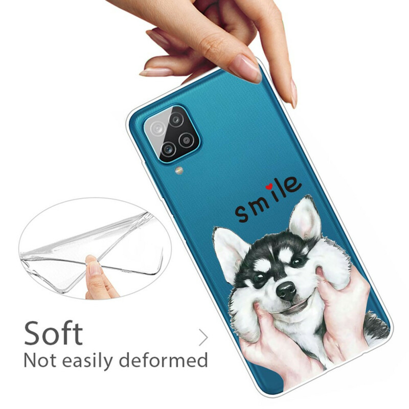 Samsung Galaxy A12 Glimlach Hond Hoesje