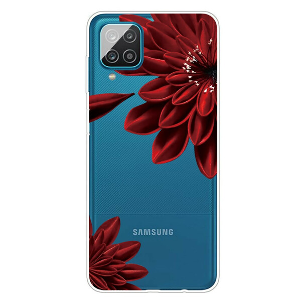Samsung Galaxy A12 Wilde Bloemen Hoesje