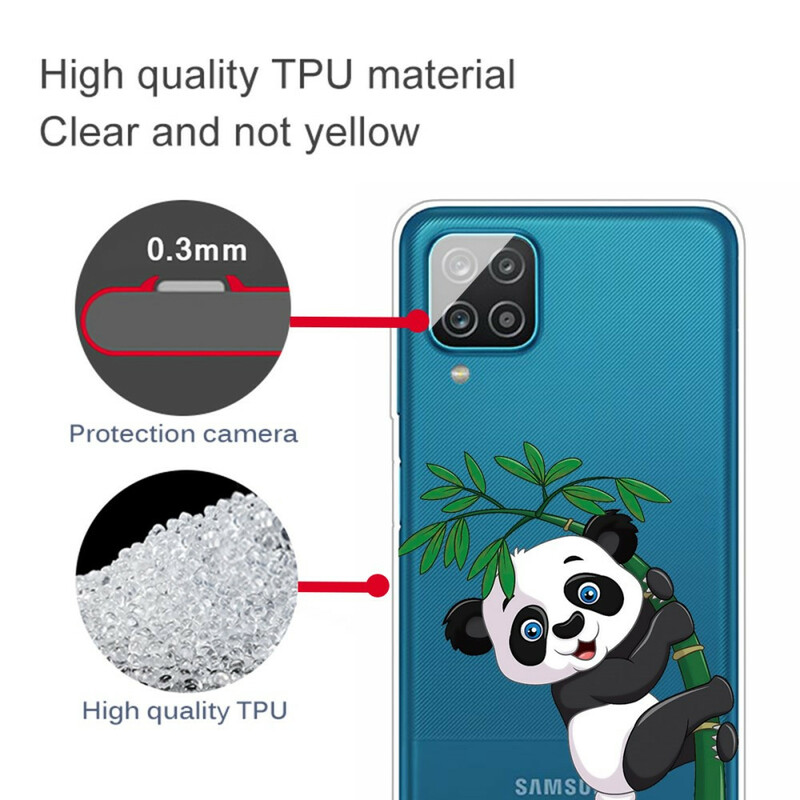 Samsung Galaxy A12 duidelijk geval Panda op Bamboe