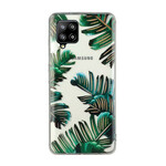 Samsung Galaxy A12 Clear Case Groene Bladeren