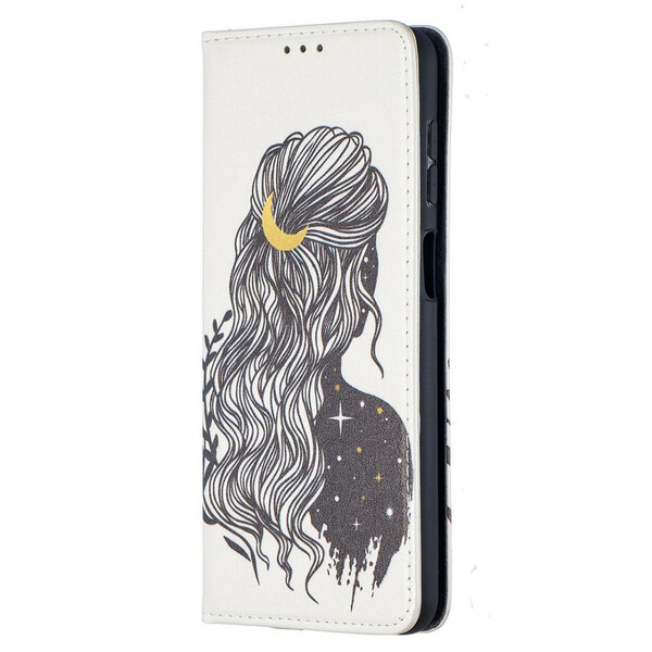 Flip Cover Samsung Galaxy A12 Mooi Haar