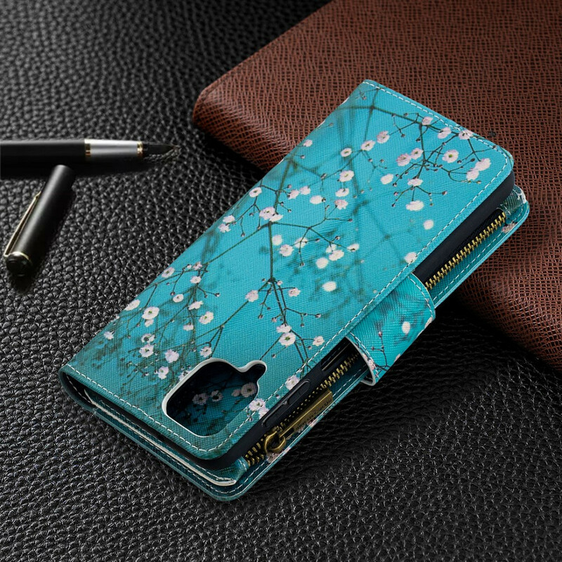 Samsung Galaxy A12 Rits Zakje Boom Hoesje