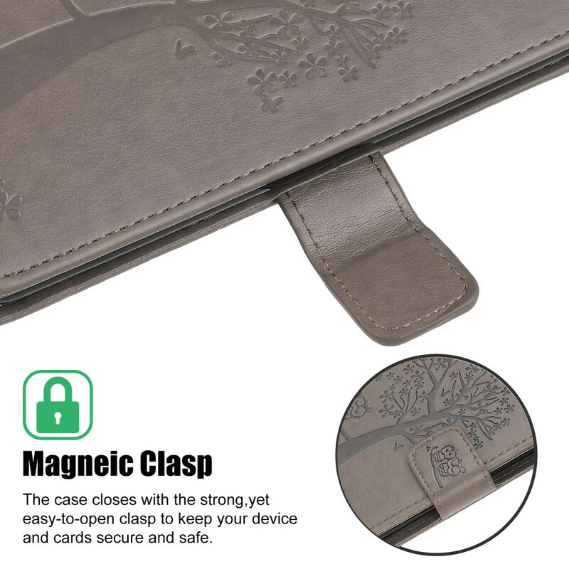 Samsung Galaxy A12 Boom en Uil Koord Hoesje