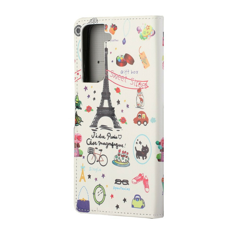 Samsung Galaxy S21 5G Hoesje Ik hou van Parijs