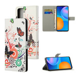 Samsung Galaxy S21 5G Hoesje Vlinders en Bloemen