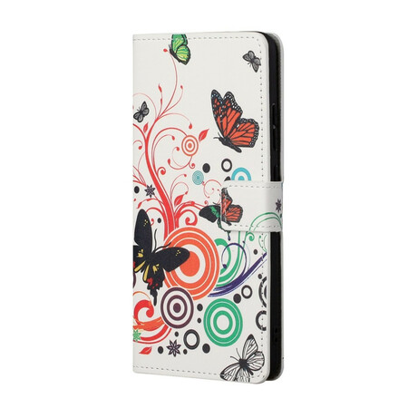 Samsung Galaxy S21 5G Hoesje Vlinders en Bloemen