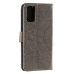 Samsung Galaxy A02s Mandala Zon Hoesje Samsung Galaxy A02s Mandala Zon Hoesje