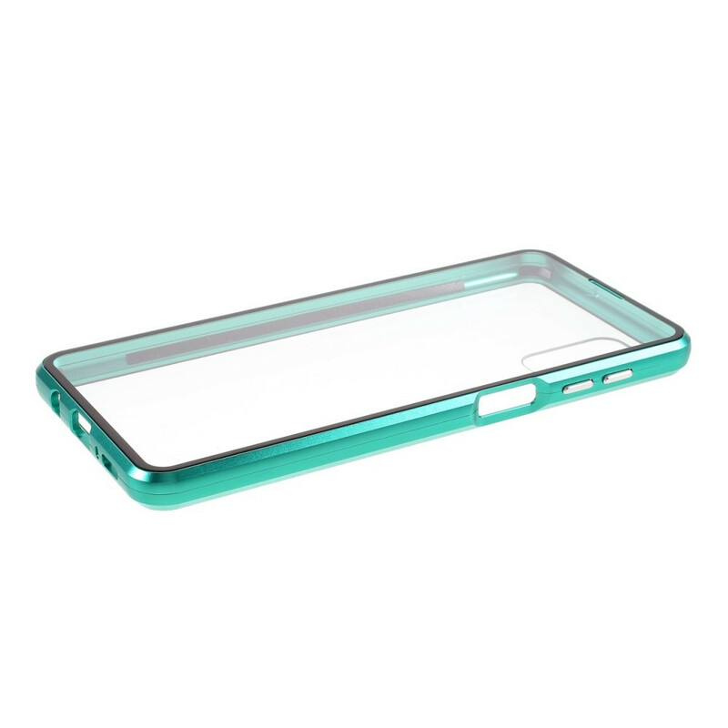 Samsung Galaxy M51 Case Metaal en gehard glas randen