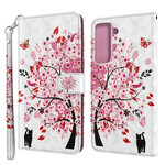 Samsung Galaxy S21 Plus 5G Hoesje Boom Roze