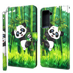 Samsung Galaxy S21 Plus 5G Panda en Bamboe Hoesje