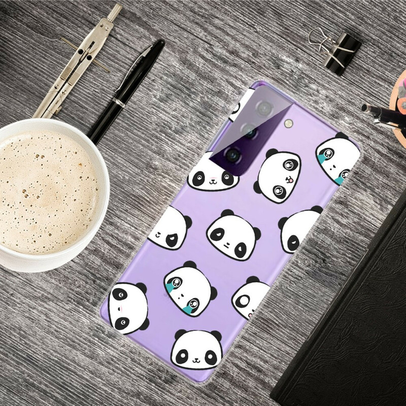 Samsung Galaxy S21 Plus 5G duidelijk geval Sentimental Panda's