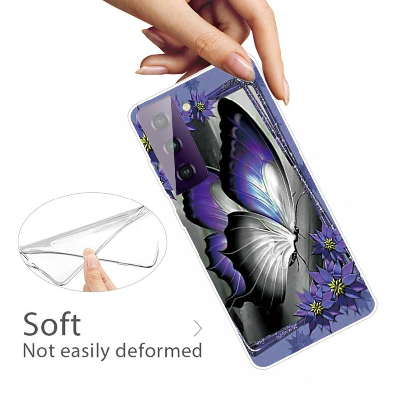 Samsung Galaxy S21 Plus 5G Vlinder Hoesje Royal