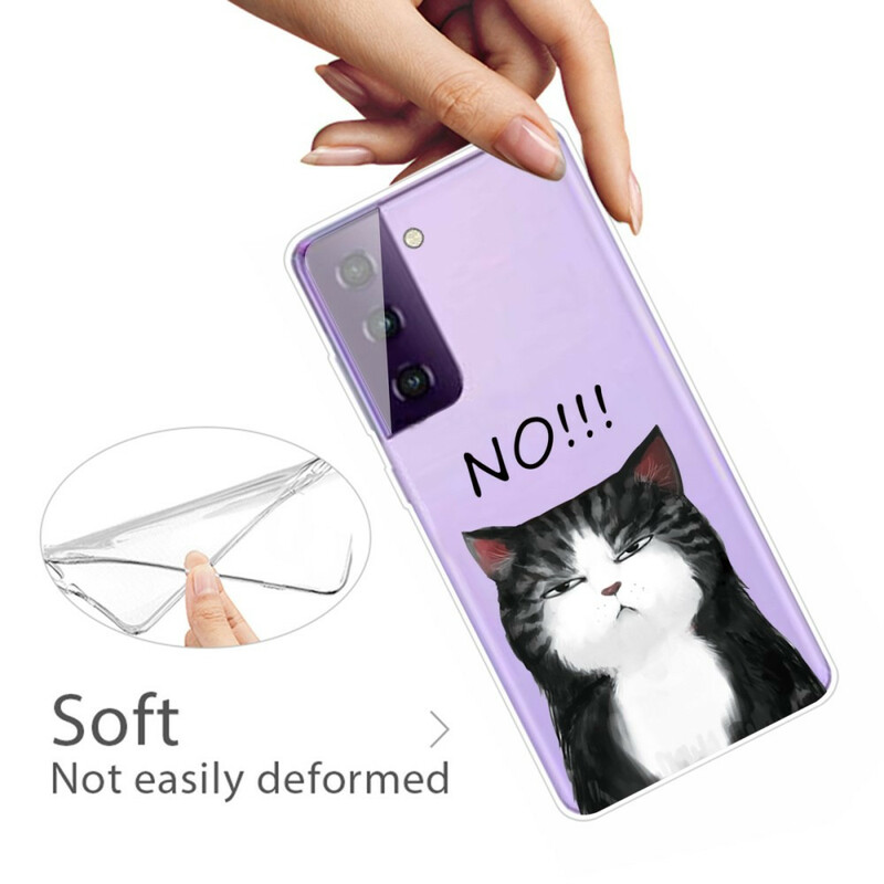 Samsung Galaxy S21 5G hoesje De kat die nee zegt