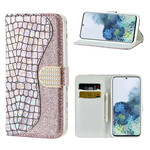 Samsung Galaxy S21 Plus 5G Croco Diamant Hoesje