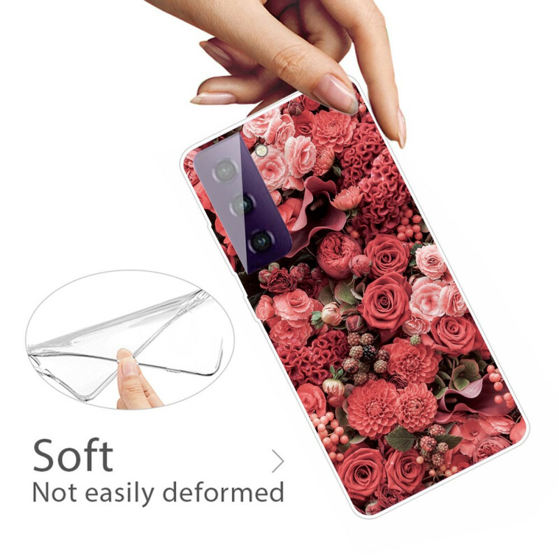 Samsung Galaxy S21 5G hoesje Intense Bloemen