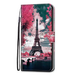 Samsung Galaxy S21 Plus 5G Hoesje Parijs in Bloemen