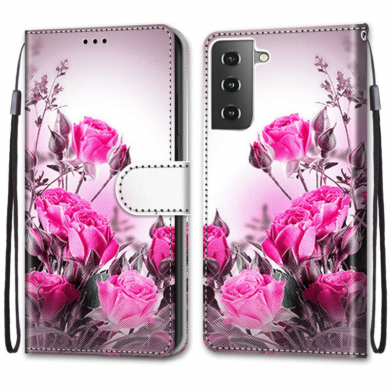 Samsung Galaxy S21 Plus 5G Hoesje Magische Bloemen