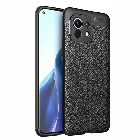 Xiaomi Mi 11 Lederen Hoesje Litchi Dubbele Lijn