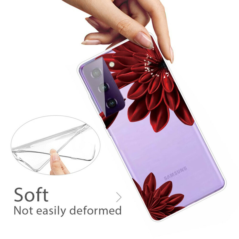 Samsung Galaxy S21 5G Wilde Bloemen Hoesje