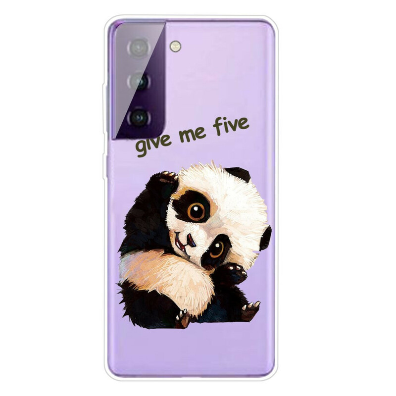 Samsung Galaxy S21 5G Panda Hoesje Geef Me Vijf