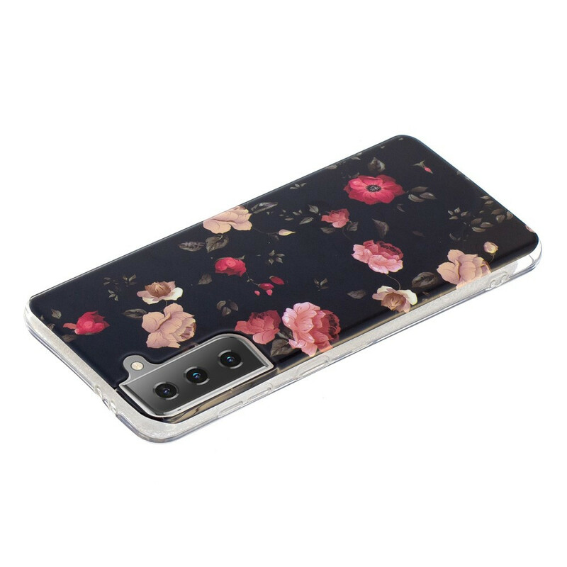 Samsung Galaxy S21 5G hoesje Floralies Series Fluorescerende