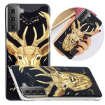 Samsung Galaxy S21 5G Stag Hoesje Fluoriserend