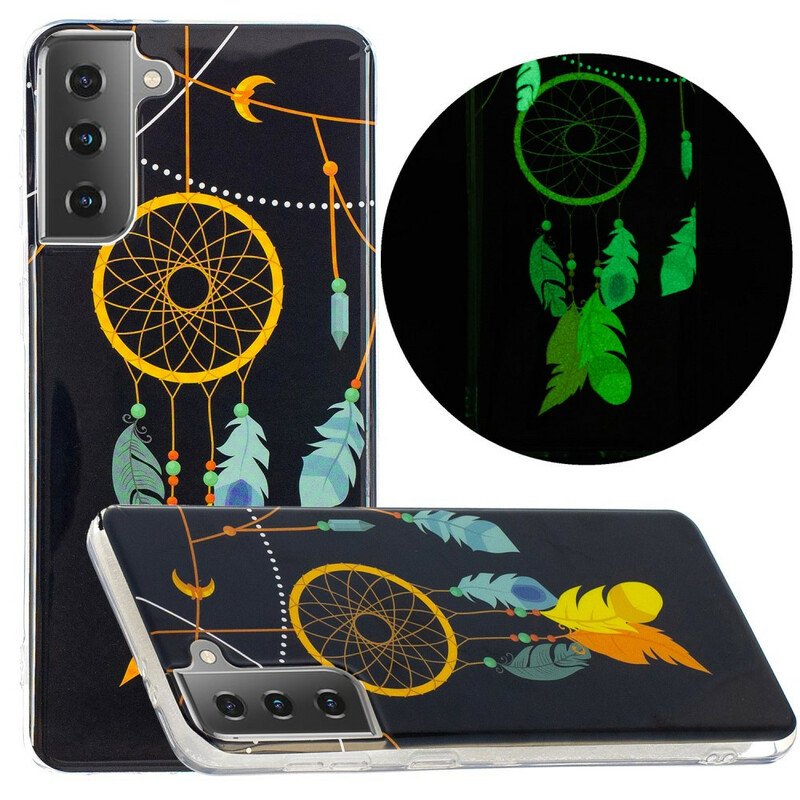 Samsung Galaxy S21 5G Dreamcatcher Fluoriserend Hoesje