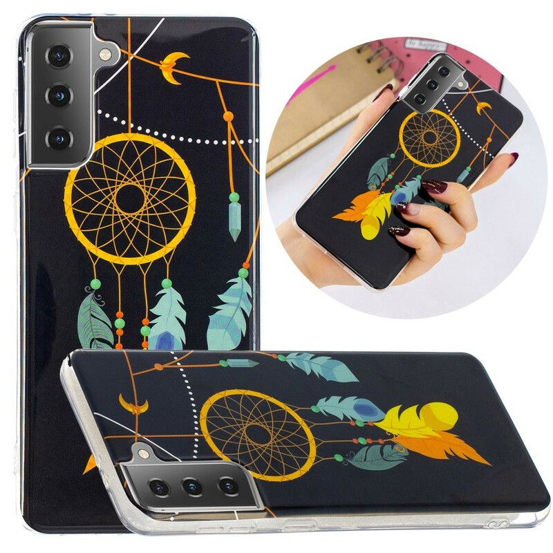 Samsung Galaxy S21 5G Dreamcatcher Fluoriserend Hoesje